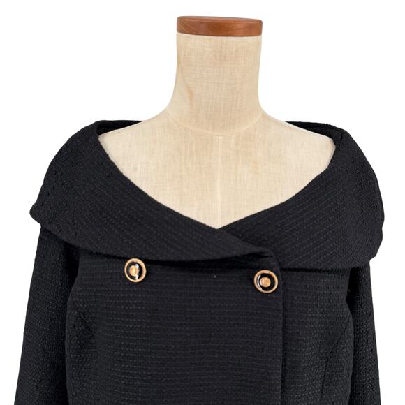 Tuckernuck Womens Black Tweed Blanche Dress Double Breasted Size XXL NWT - Picture 7 of 9